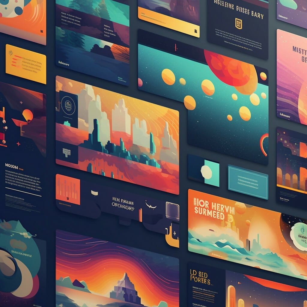 UX/UI web poster designs